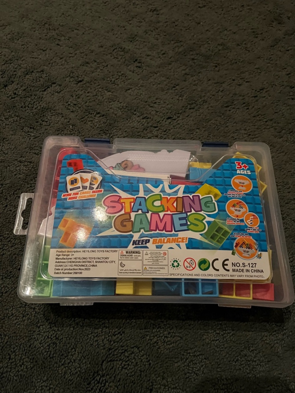 Stacking Games Kids Balance Block Set - Multicolor